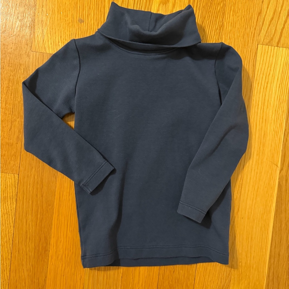 The Beaufort Bonnet Company Midnight Blue Kids Turtleneck